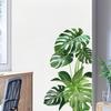 Green Plant Wall Decal Sticker For Home Decoration Leaf Design Easy To Apply And Remove Home Wall Art