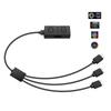 RGB Konverter 5V auf 12V RGB Transfer Hub 3pin auf 4pin ARGB Licht Lüfter Adapter Sata Stecker Für RGB Lüfter MSI