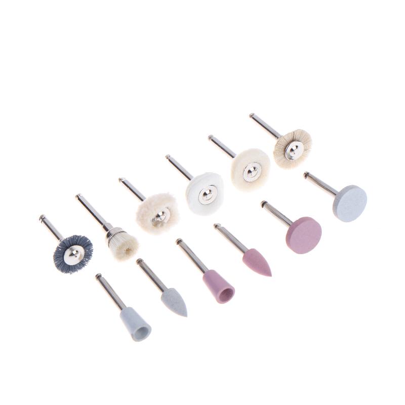 12Pcs Mixed Grinding Heads Set Silicone Abrasive Tips for Rotary Tool High Precision Polish On Metal Wood Jewelry Crafts