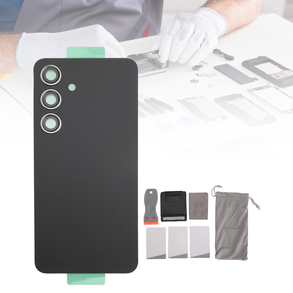 Back Glass Cover Replacement for 4 Housing Door with Pre Installed Camera Lens Tape Repair Tools
