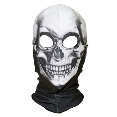 Halloween White Blank Half Skull Fear Costume Party Mask