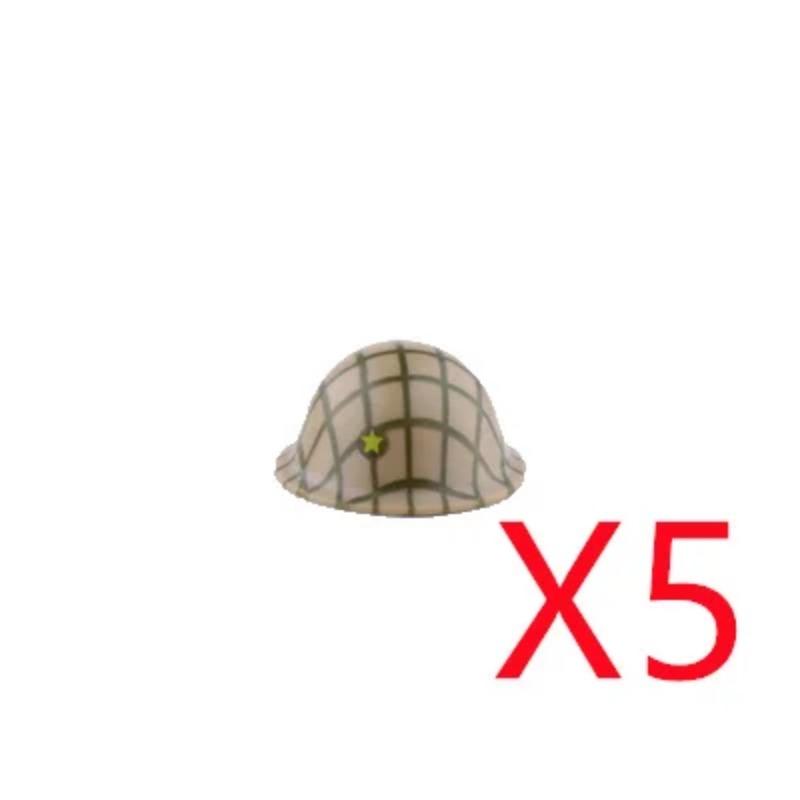 

Аксессуары для военных строительных блоков времен Второй мировой войны Фигурка Солдат Каска Игрушка СССР1 США Великобритания Японская шляпа Мини-кирпич Капюшон Маска Огнемет