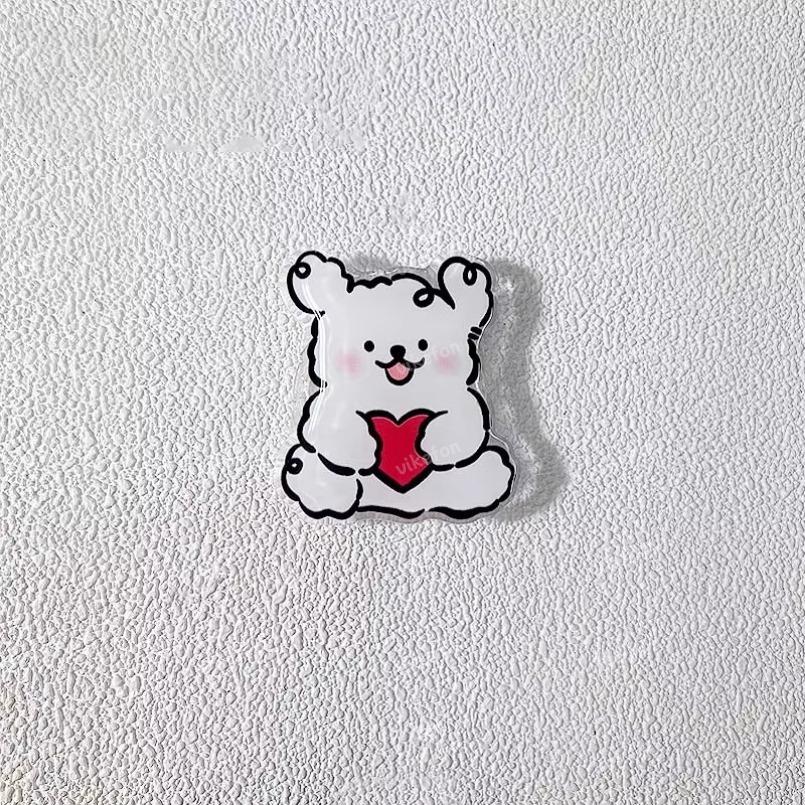 Korean Cute Cartoon Puppy Grip Magnetic Socket Pocket Stand Phone Grip Tok Bracket For iPhone Samsung Xiaomi Ring Finger Holder