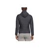 adidas Tkaná zimní outdoorová péřová bunda s dlouhým rukávem a potiskem loga s písmeny Unisex svrchní oděv Černá CY8735