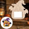 Pumpkin Diy Photo Frame DIY Frame, Wooden Halloween Picture for Kids Crafts, Creative Collage Unfinished Hollow Decor Party Tabletop Display