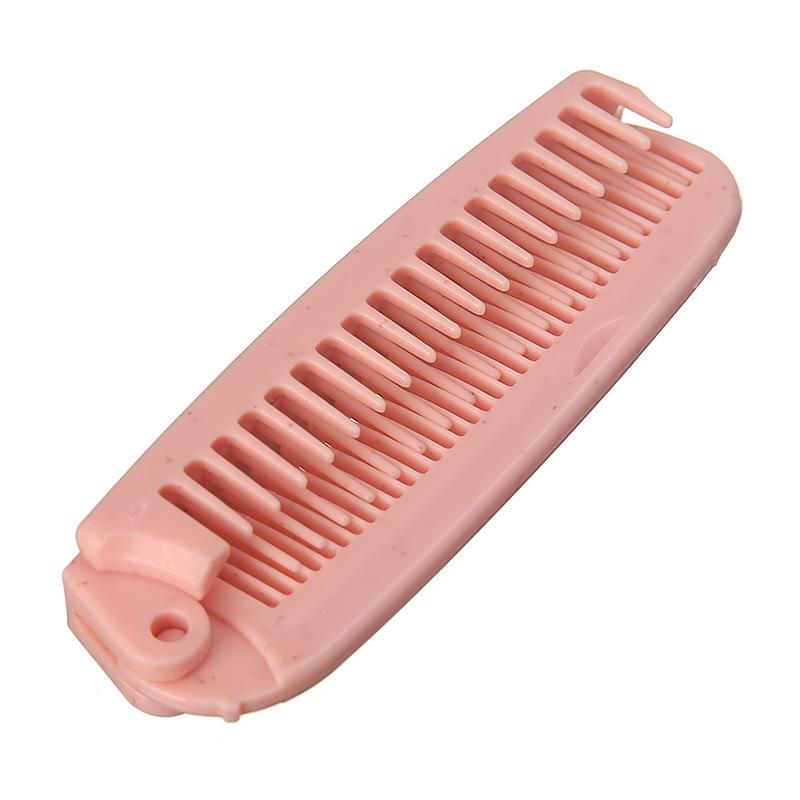 Portable Dual-Use Folding Comb: Fine & Wide Teeth for Women’s Straight Hair, Large Size for Travel and Home Hairdressing.
