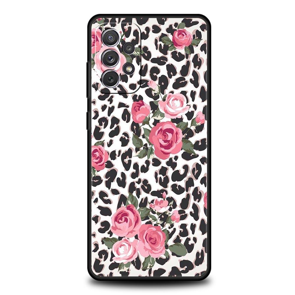 Etui na telefon z wzorem tygrysa, pantery i kwiatów dla Samsung A13 A51 A71 A41 A31 A21S A11 A01 A03S A12 A32 A52 A22 A23 A33 A53 A73 5G
