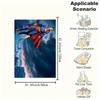 Superman Flying in Stormy Sky PosterBlanket Flannel Throw Blanket for Sofa, Bed, Travel, Camping, Office, Couch, Chair