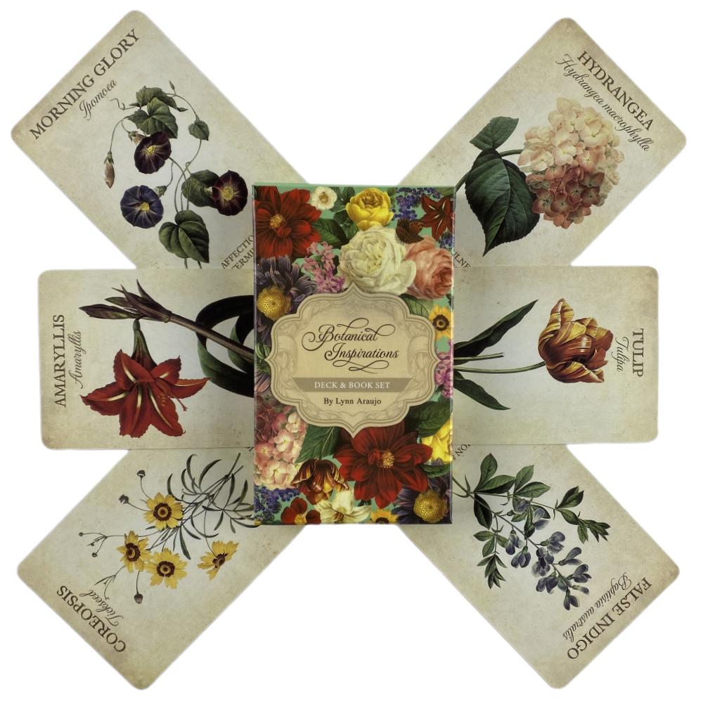 Botanical Inspirations Oracle Cards A 44 Tarot English Divination Edition Deck Borad Playing Games for Party