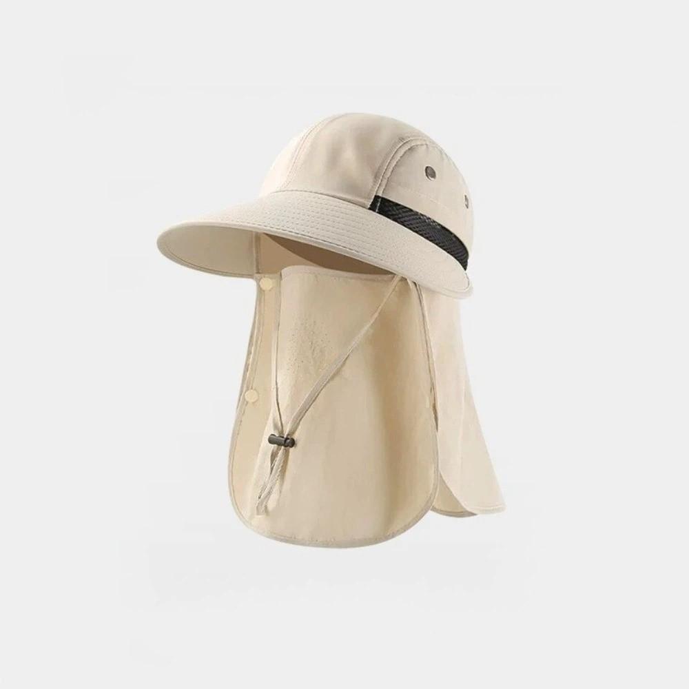 Wide Brim Fishing Hat Breathable UV Protection Cap Professional Full Face Coverage Hat  Outdoor