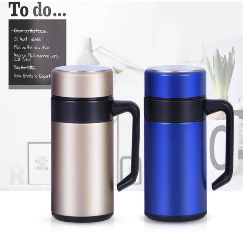 Stainless Steel Coffee Mug 450Ml Insulation Water Bottle Cups Tumbler Thermos With Handle For Office