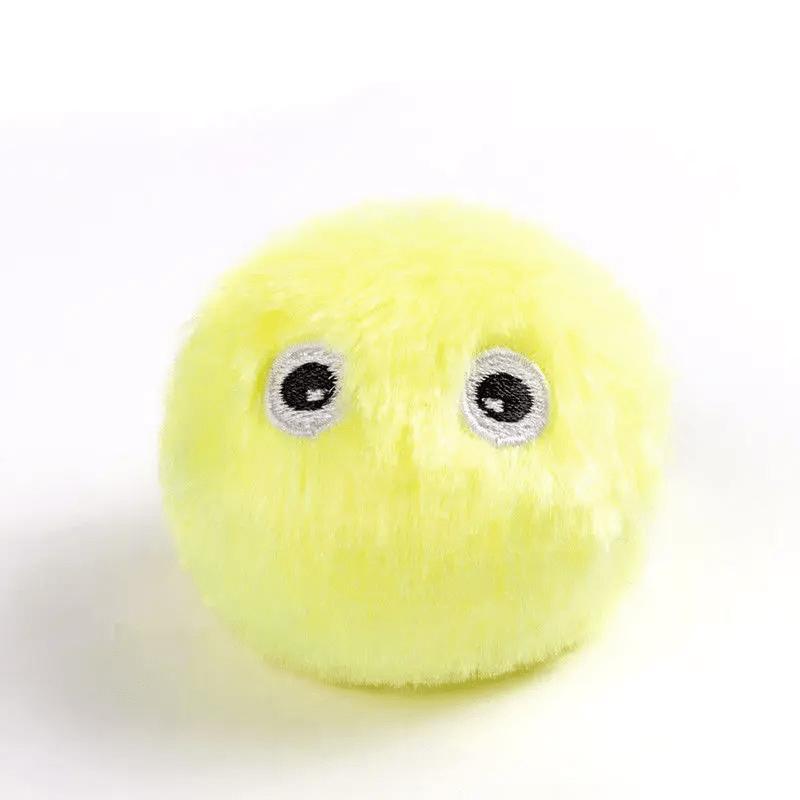 1pcs 3pcs Interactive Cat Plush Toy Ball with Squeaky Sound - Fun Training Toy for Playtime and Exercise