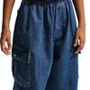 Nike Jeans Sporthose Kollektion Einfarbig Lockerer Schnitt Kinderhosen Tiefsee-Blau IO0197-461