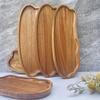 Rustic Wooden Charcuterie Board Rectangular Serving Platter with Handles for Cheese Fruits Bakery Display Home Kitchen Essential