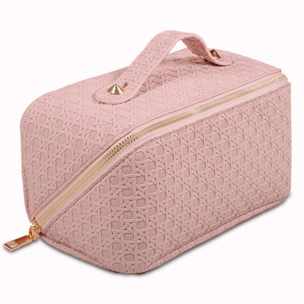 Large Capacity Cosmetic Bags Pu Leather Ladies Storage Bag Travel Makeup Case  Toiletry Bag