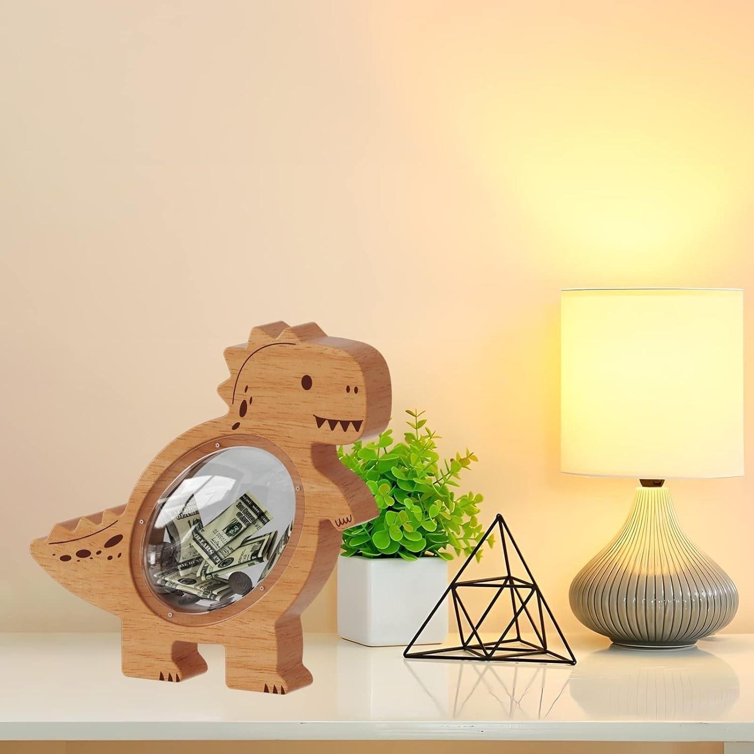 

«Сберегательный компаньон: Деревянная копилка в виде животных 1pc жёлтый