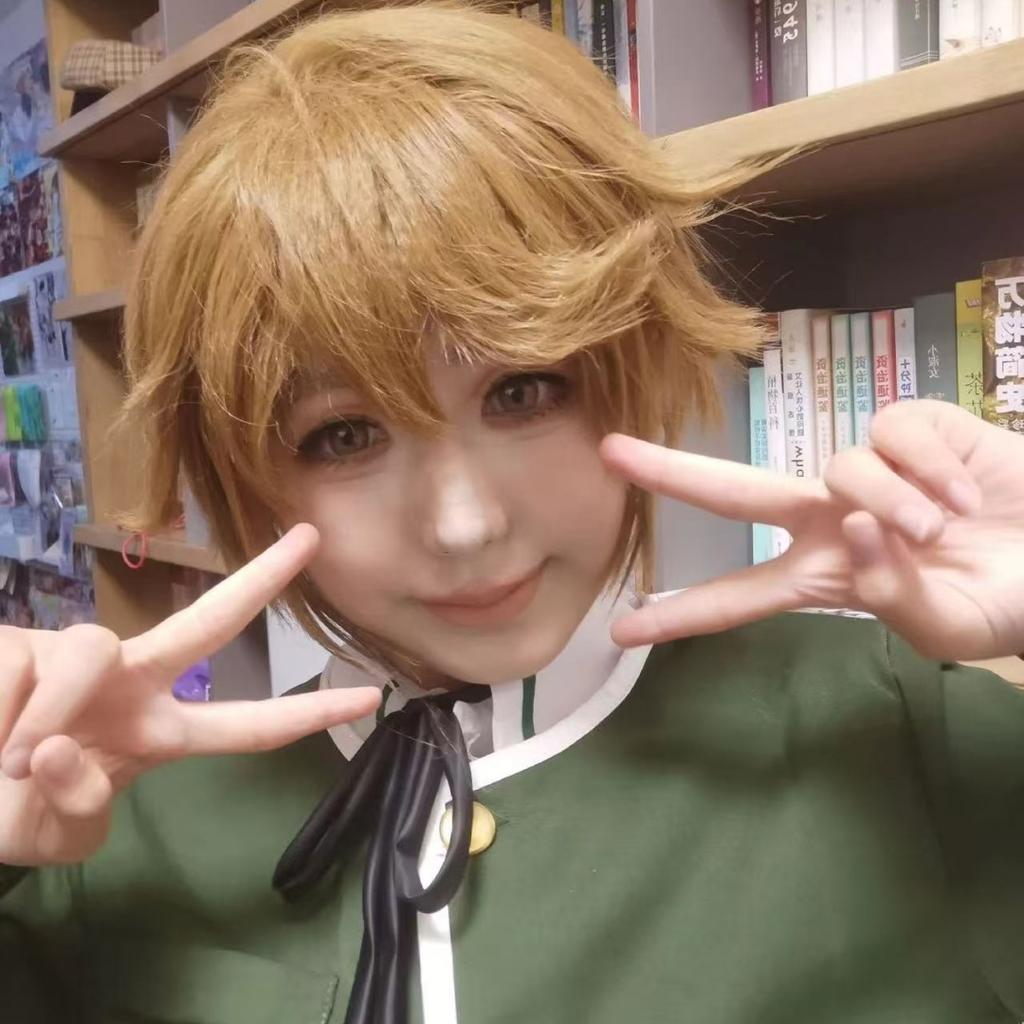 Danganronpa Chihiro Fujisaki Cosplay Costume JK Uniform Suit Long Sleeve Brown Pleated Skirt Set Women Halloween Costume Outfit