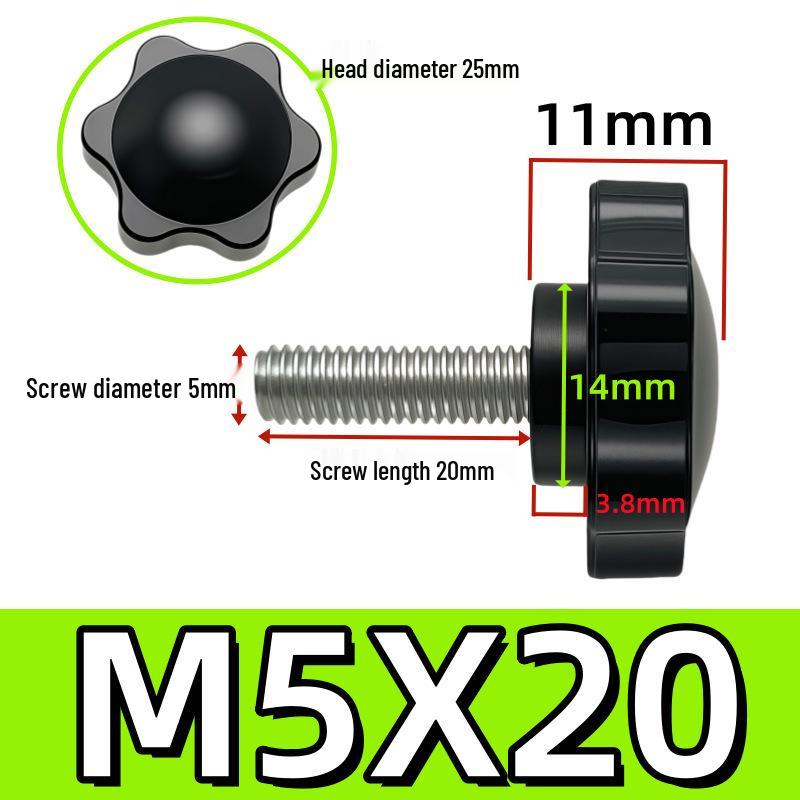 Adjustable Plum Blossom Plastic Head Star Handle Screw Bolt