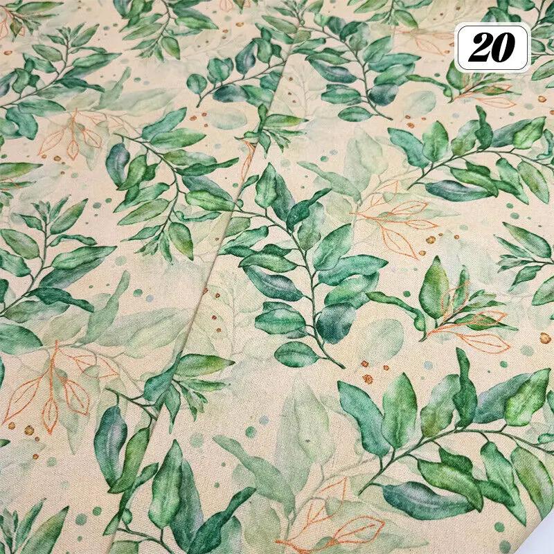 Bomull Linne Tyg Kinesisk Stil Retro Tryckt Klänning Hanfu Sömnad Hantverk DIY Cheongsam Klänning Hanfu Sömnadstyg Kläder Försörjning