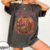 Halloween Kürbis Shirt, Retro Spooky Season Shirt, Preppy Jack O Lantern Grafik Shirt, Herbst Halloween Shirt, Kürbis Shirt