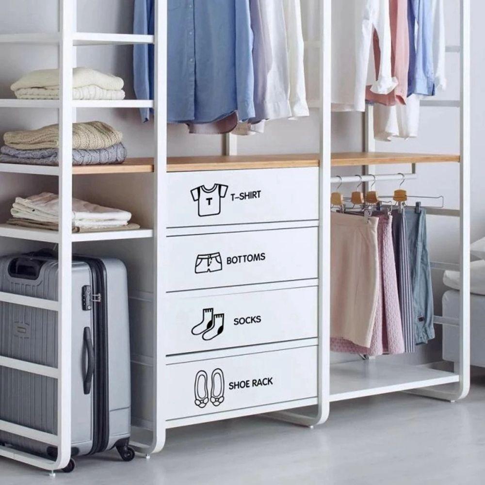 Room Wall Clothes Classification Beautify Decoration Wall Stickers Closet Logo Sticker Decals