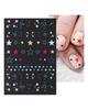 Laser Nail Stickers Butterfly Heart Star Design Adhesive Slider Decals Nail Art Stickers Manicure Decorations