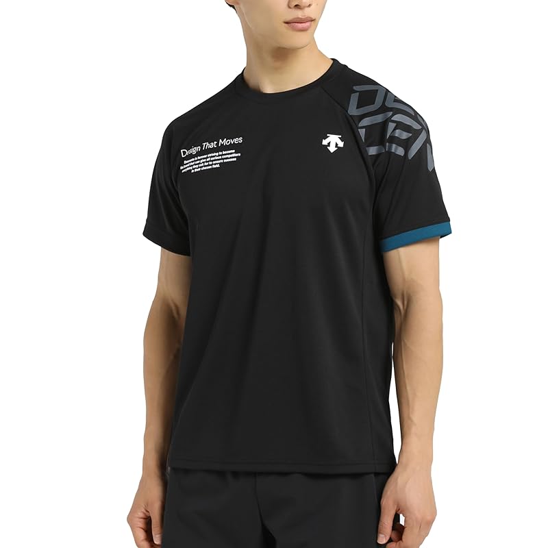 

[DESCENTE] рубашка с коротким рукавом, долина, короткий рукав, впитывает пот, быстро сохнет, дышащий, легко двигаться, рукава реглан, мужские, женские, клубные мероприятия