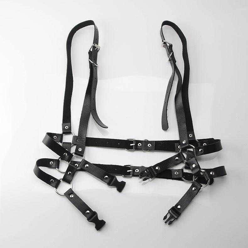 Gothic Punk Pu Leather Slim Waist Belt With Clasp Closure For Gothic Fashion And Costume