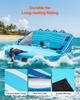 Towable Tubes for Boating, 3-Rider Inflatable Towable Tube for Boat to Pull, 231 kg Capacity Water Sports Boating Tubes - with Full Nylon Cover, Dual