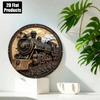 Vintage Steam Train Locomotive Tin Sign Metal Poster Wall Art Home Office Decor