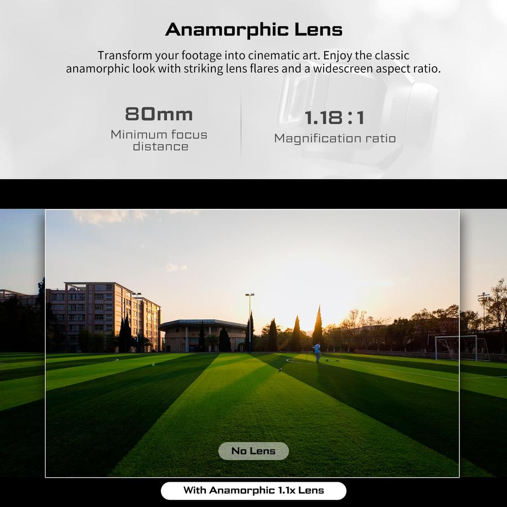 Freewell Lens ND Filter Kit for DJI OSMO Pocket Includes Micro Anamorphic Blackout Shutter Speed Adjustment & 3, ND8, ND32, ND128, Lens, Wide-Angle