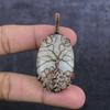 Natural Moonstone Gemstone Handmade Copper Wire Wrap Jewelry Pendant 2.29" d9v83