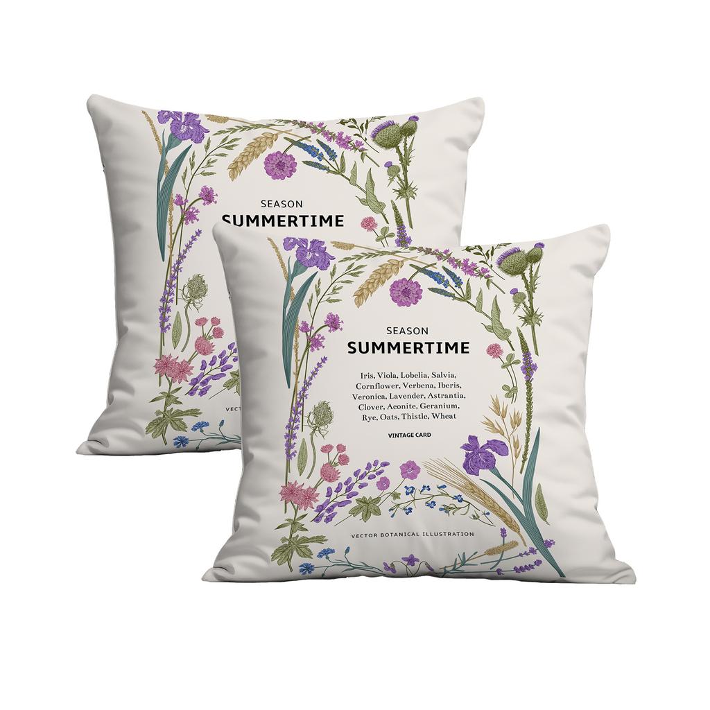 New Creative European Retro Floral Pillowcase Double-sided Printed Home Cushion Pillowcase Multiple Styles Available