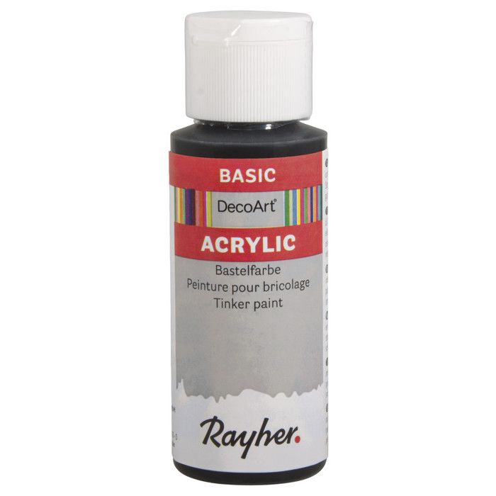 Acrylic Paint, 59 Ml Bottle, Black