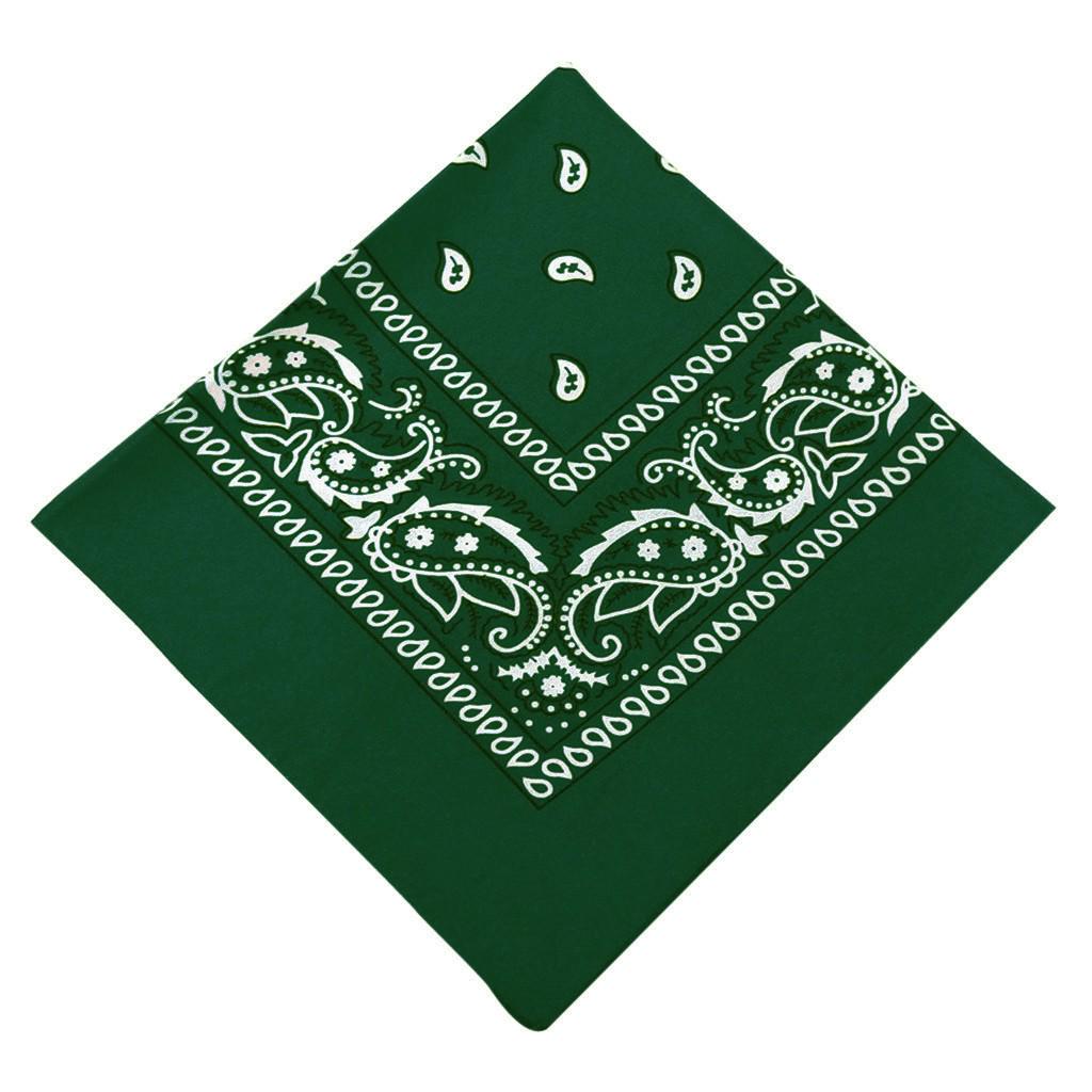 Cotton Bandana Handkerchief Paisley Swirl Pattern Soft Breathable Lightweight Square Scarf for Everyday Use and Outdoor Activities