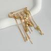 New Multi-Functional Chain Tassel Brooches Adjustable Detachable Beaded Chain Pin Handmade Fixator Trouser Leg Women