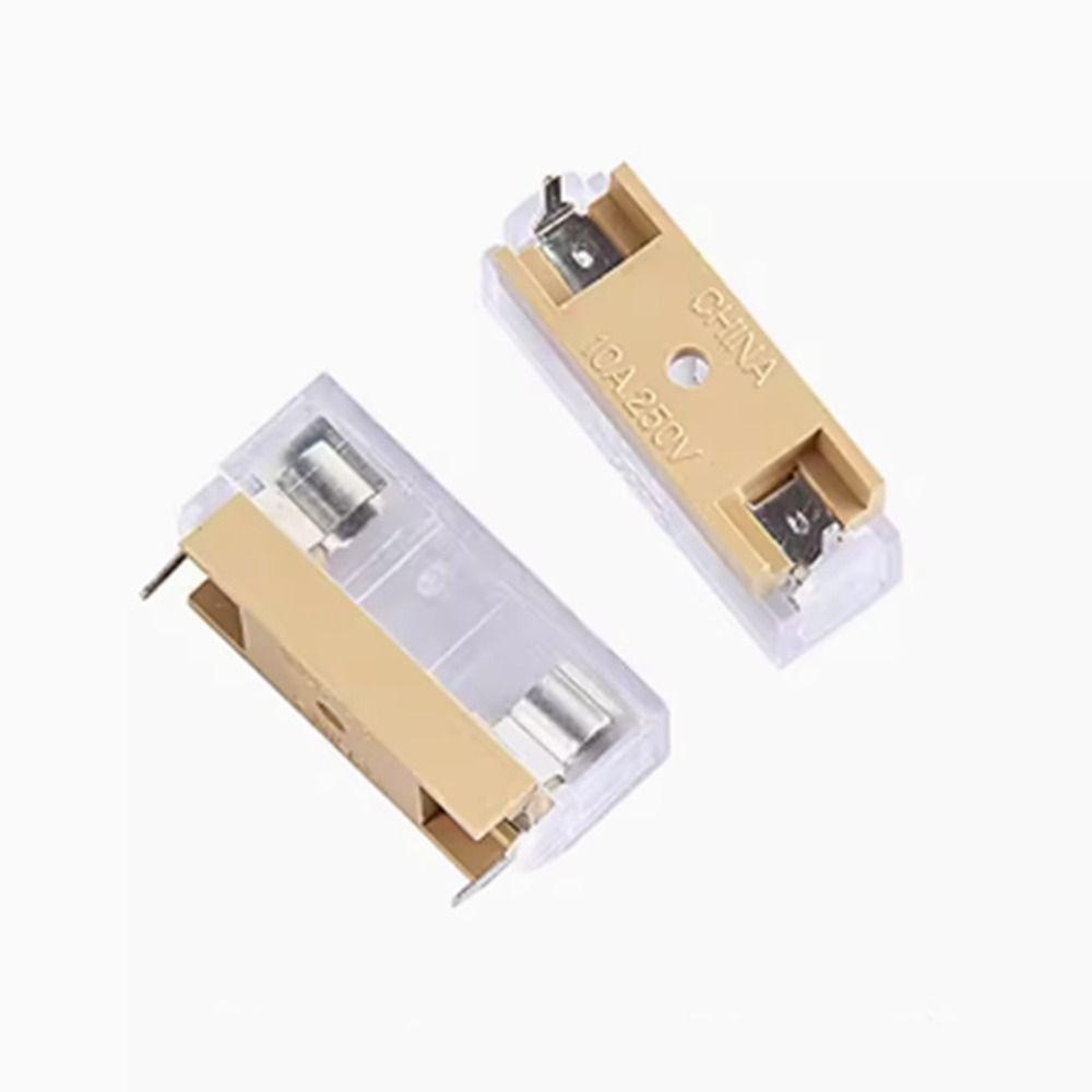 10Pcs/Set 6A 10A Fuse Holder With Cover Transparent Fuse Holder  for DIY Industrial Projects