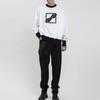 We11done Ss21 Reflective Logo Print Long Sleeve Sweatshirt Unisex sweatshirt White WD-TS1-21-511-U-WH