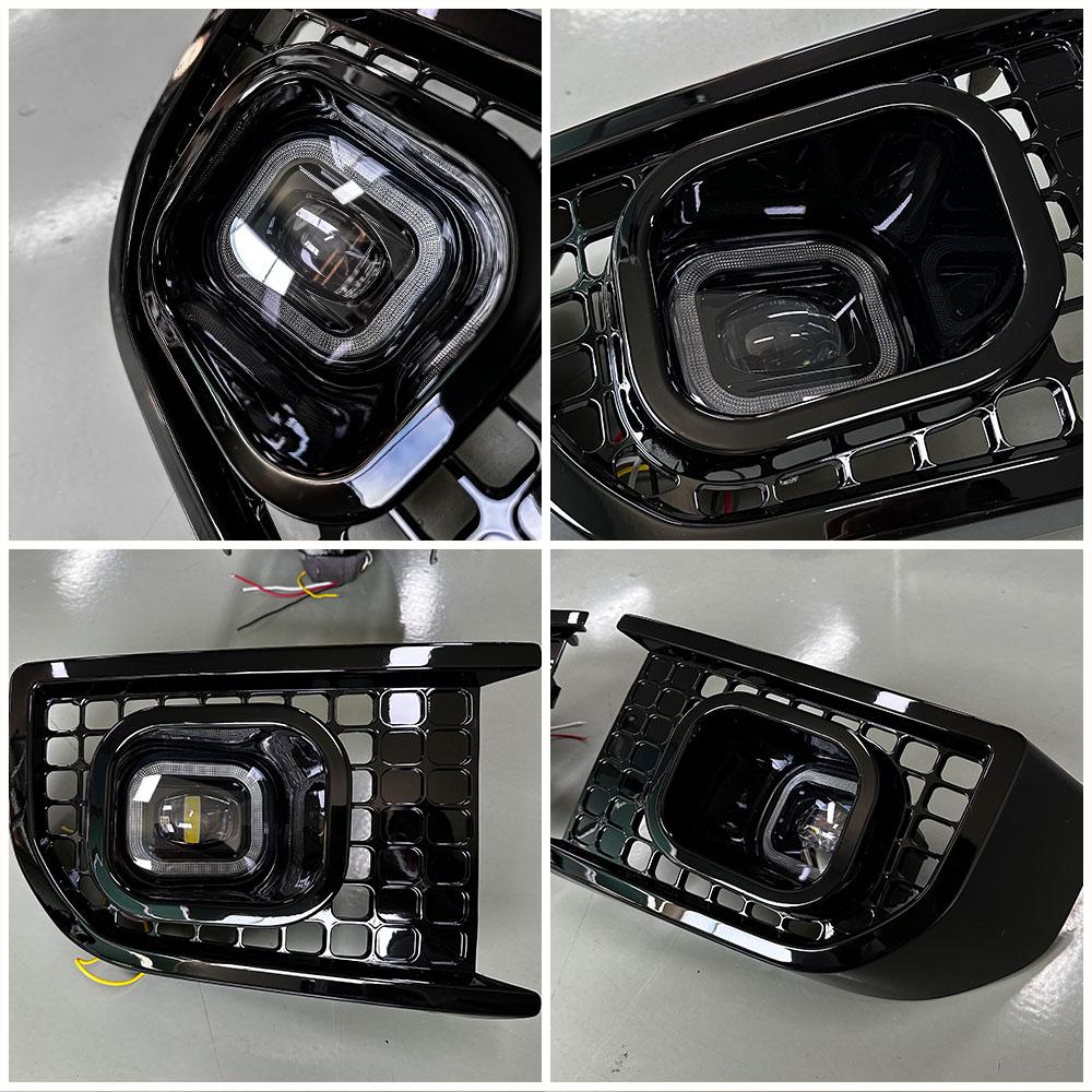 New Style LED Fog Lights Kit For Land Rover Defender 90 110 130 2020 2021 2022 Led Daytime Running Light Fog Lamp Headlight