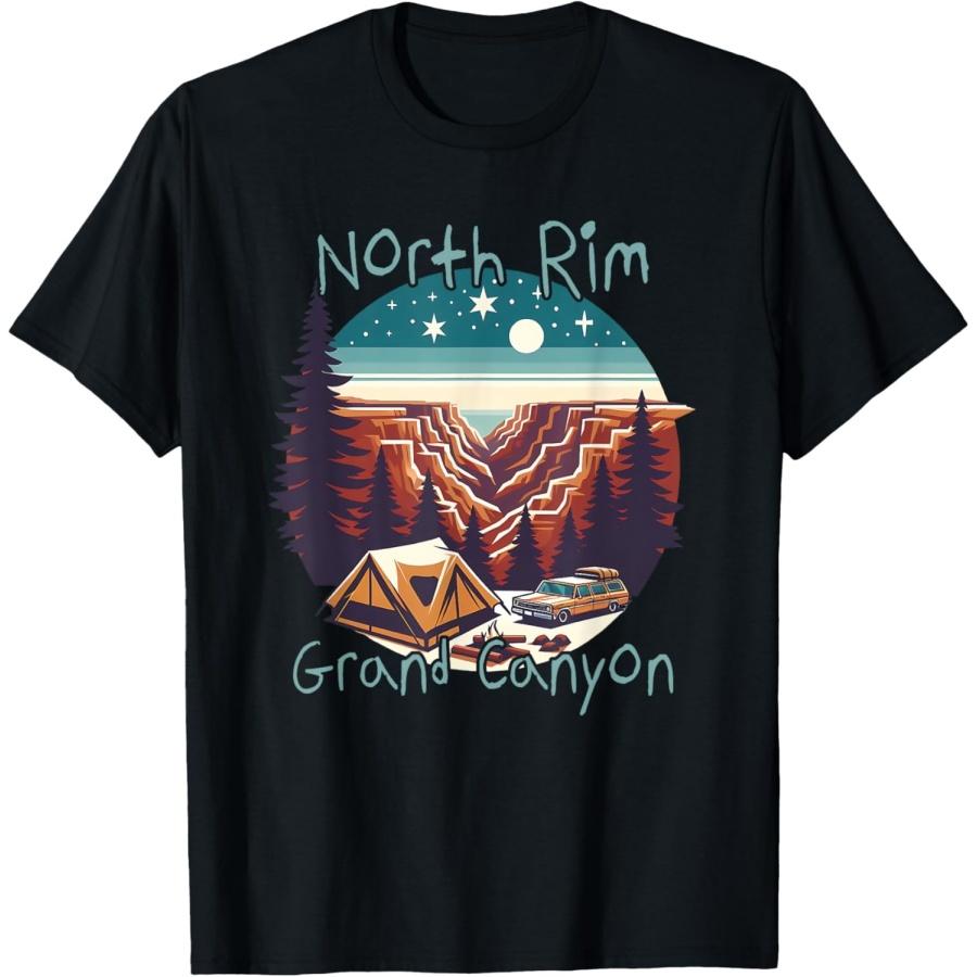 North Rim Grand Canyon Camping T-Shirt S
