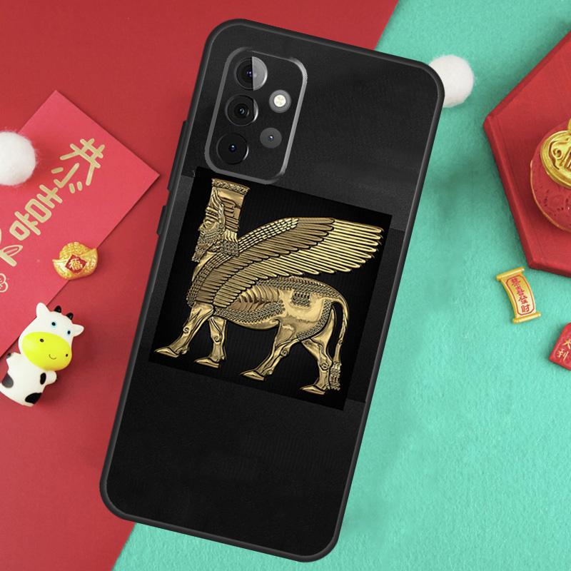 

Lamassu Assyrian Winged Lion Case For Samsung Galaxy A55 A35 A25 A15 A14 A34 A54 A53 A33 A23 A13 A12 A52 A51 A32 Cover Samsung A71 4G