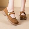 Autumn Mary Jane Small Leather Shoes Breathable Retro Soft Sole Not Tired Feet Shallow Mouth Low Heel Single Shoes