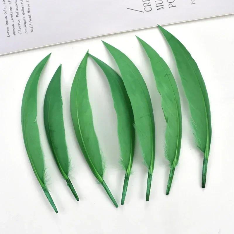 Curved Bent Duck Feathers for Crafts Dream Catcher Goose Wing Feather Decor Jewelry Making Carnaval Handicraft Party Accessories