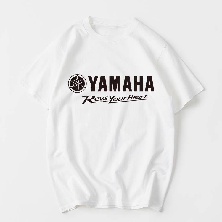 

Yamaha Genuine Yamaha Locomotive Riding Printed T-shirt Short-sleeved Crew Neck Summer Men s and Women s Tops Clothes 4XL