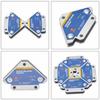 Magnetic Holder for Welding 49.99 Kg 4 Pcs. Corner Stopper I Positioner. Ferrite Magnetic Lokator for Svarochnykh Work I Pripoya (payki)