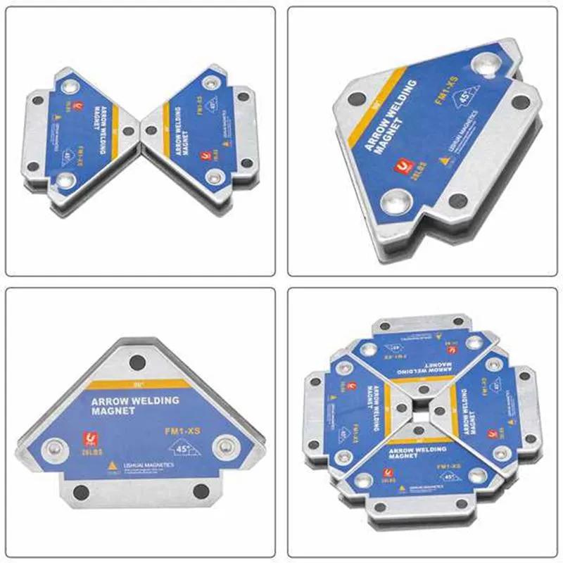 Magnetic Holder for Welding 49.99 Kg 4 Pcs. Corner Stopper I Positioner. Ferrite Magnetic Lokator for Svarochnykh Work I Pripoya (payki)