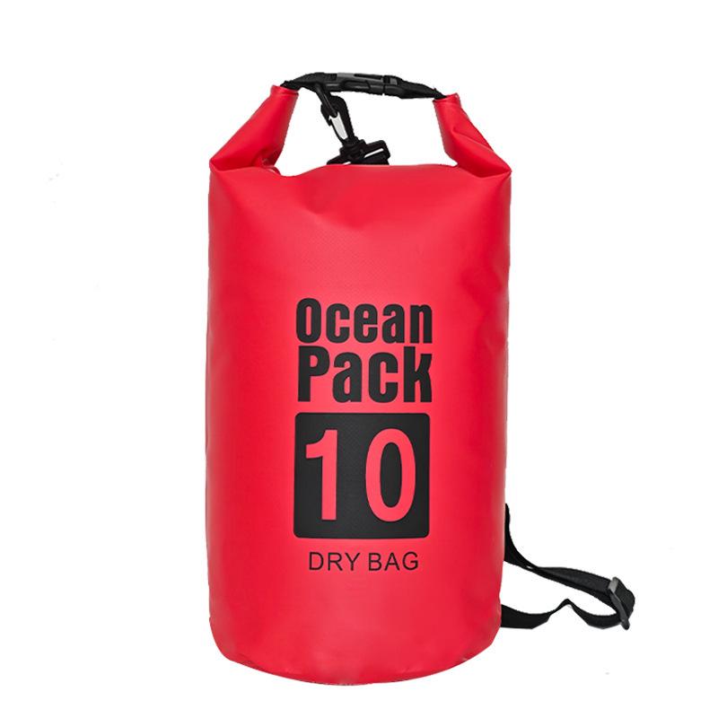 Large Capacity Waterproof PVC Outdoor Bag - Portable for Diving, Mountaineering, Swimming; Single/Double Shoulder Storage