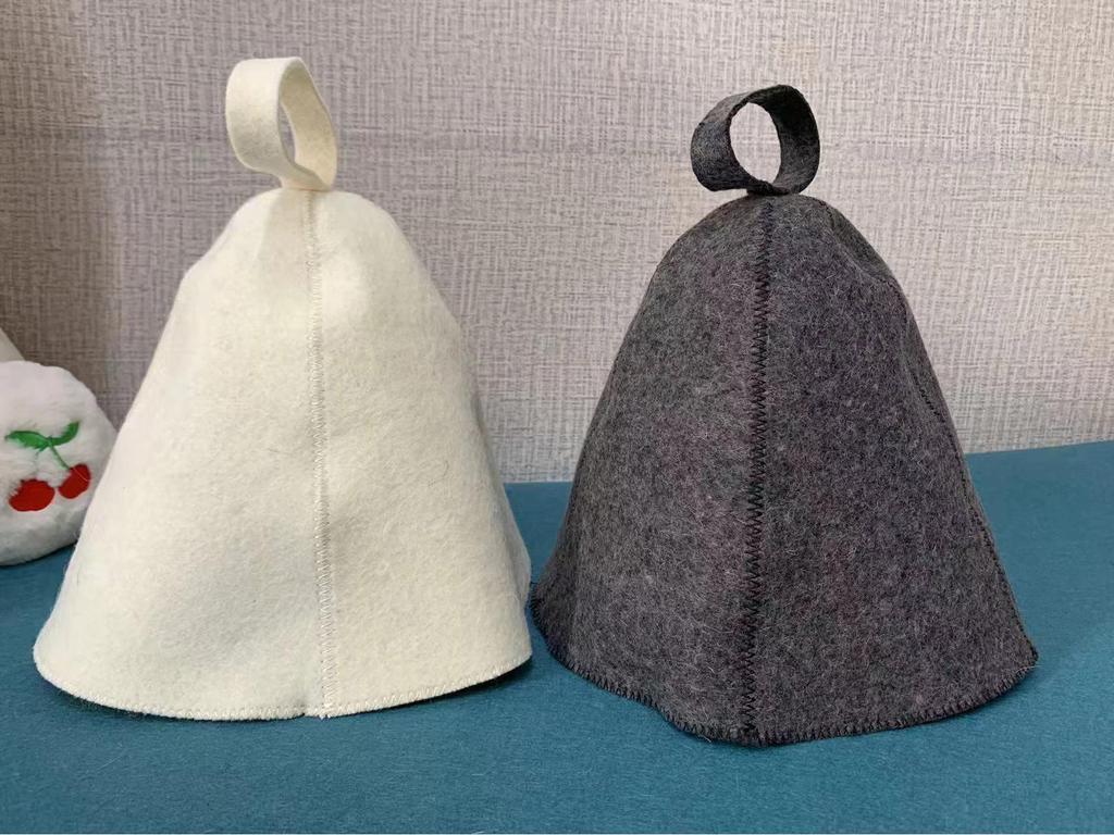 Custom Felt Bath and Sauna Caps: Tailored To Your Drawings and Samples.