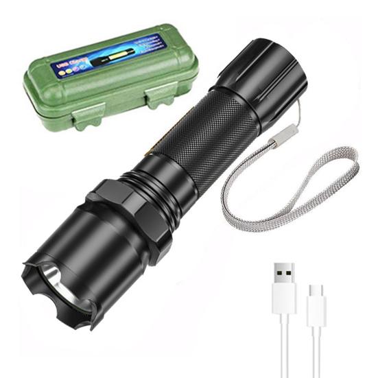 LED High Zoomable Lumens Super Bright Flashlight Tactical Torchlight