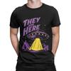 They Are Here UFO Novelty 100 Cotton TShirt UFO Tees Tops For Unisex